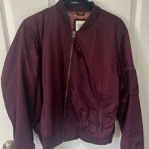 GAP Dark Red/Wine Bomber Jacket